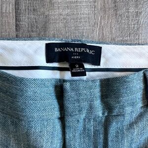 Banana Republic Teal Herringbone Trouser - Size 2